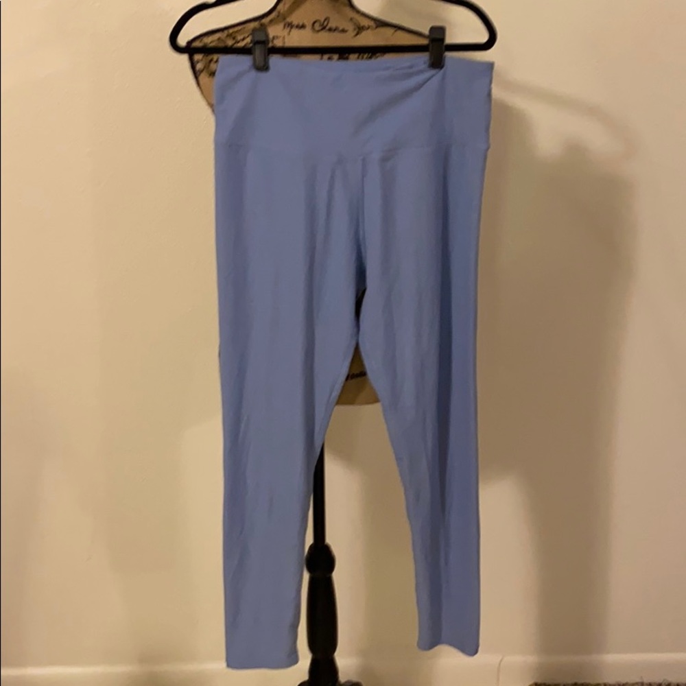 Cotton/spandex workout legging-ankle length